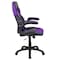 Flash Furniture X10 Gaming Chair, Ergonomic Office Chair, Height Adjustable Swivel Computer Chair with Flip-Up Arms, Purple/Black LeatherSoft CH-00095-PR-GG - alternate 6